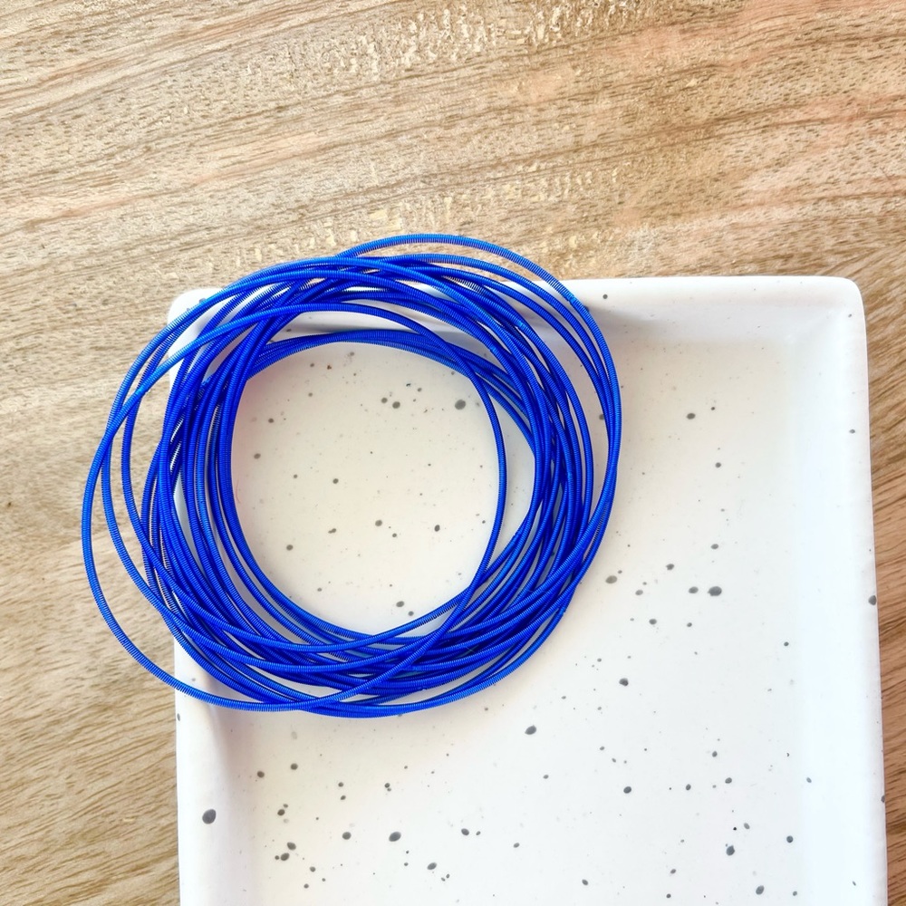 Guitar string stainless steel spring bracelets